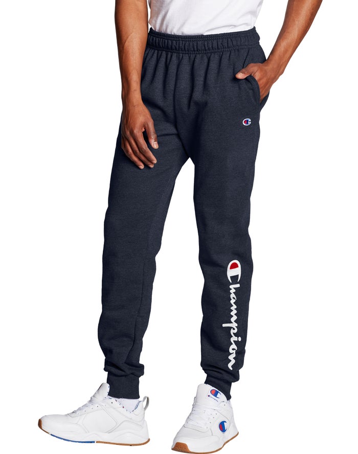 Jogger Champion Hombre - Powerblend Fleece Script Logo ( Azul Marino ) 4836901-QJ